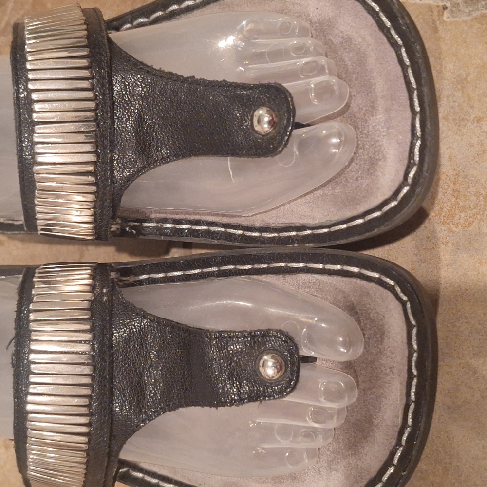 Alegria CAR 653 Black EMBELLISHED SANDALS. 39/ 8.5 - Picture 4 of 8